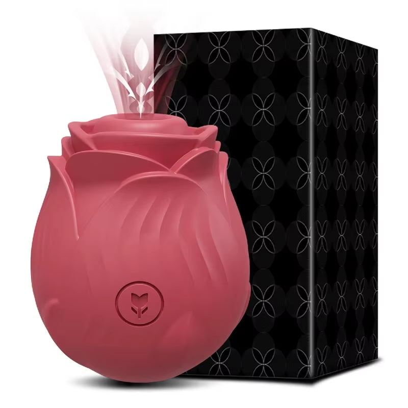 Rose Sucking Sex Toys Dildo Vibrator for Women 3In1 Thrusting G Spot Anal Vibrators Stimulator Female Vibrating Egg Adult Toys