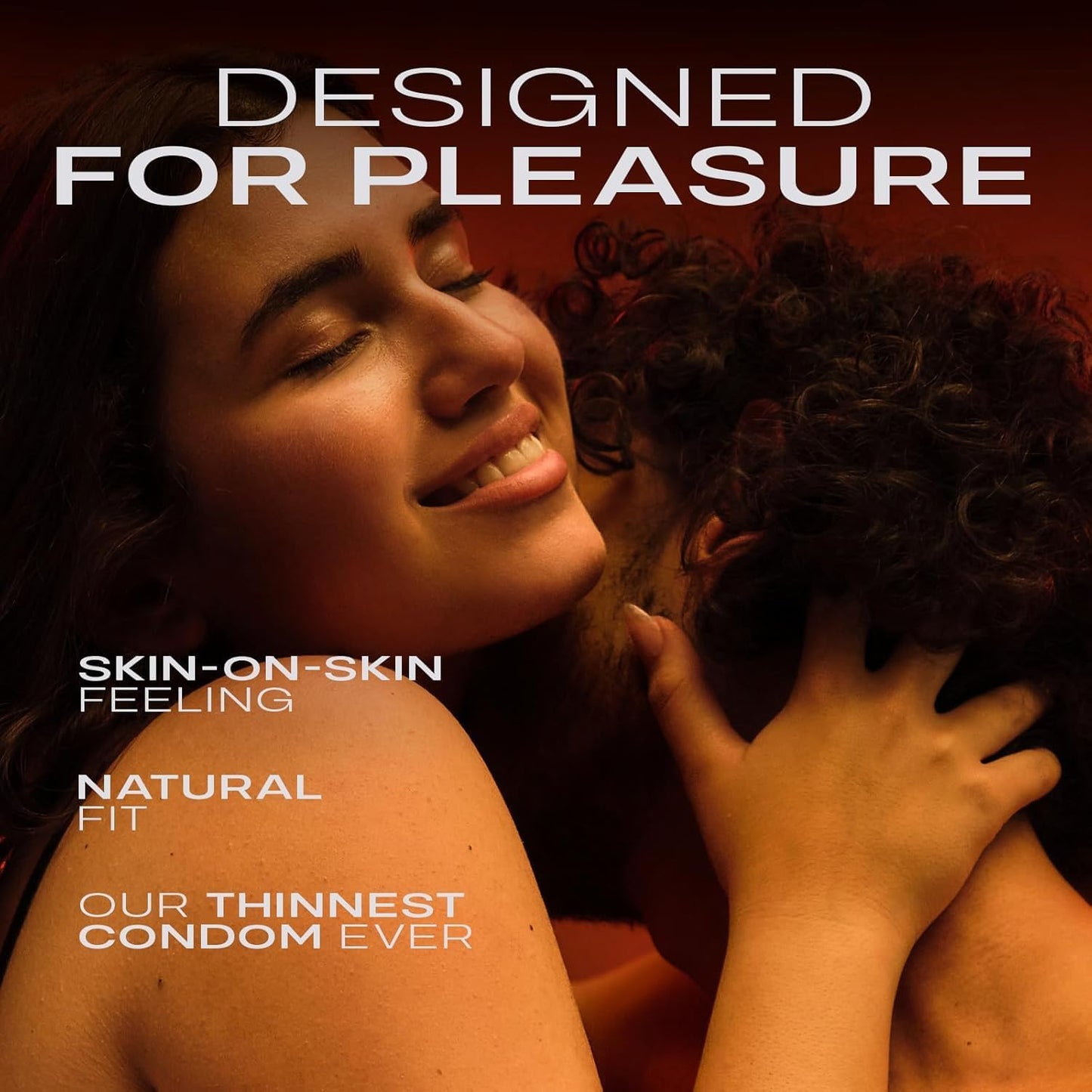 Supreme Feel Non-Latex Condoms, 10 Count, Ultra-Thin & Pre-Lubricated for a Natural, Smooth Fit