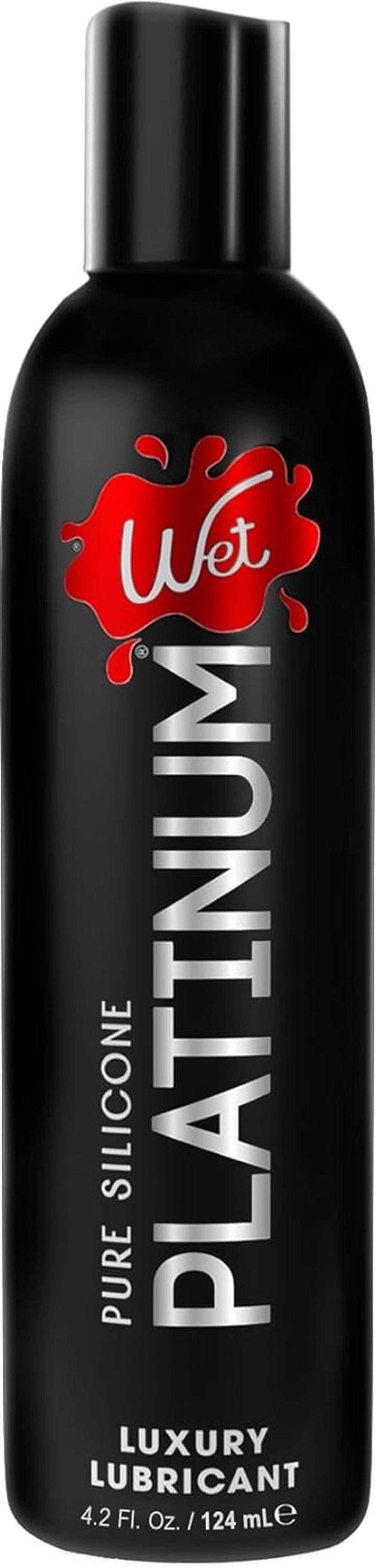 Platinum Silicone-Based Personal Lubricant | Ultra Smooth, Super Slick, Hypoallergenic, Long-Lasting Performance, Waterproof Formula| Lube for Men, Women & Couples, 4.2 Fl Oz