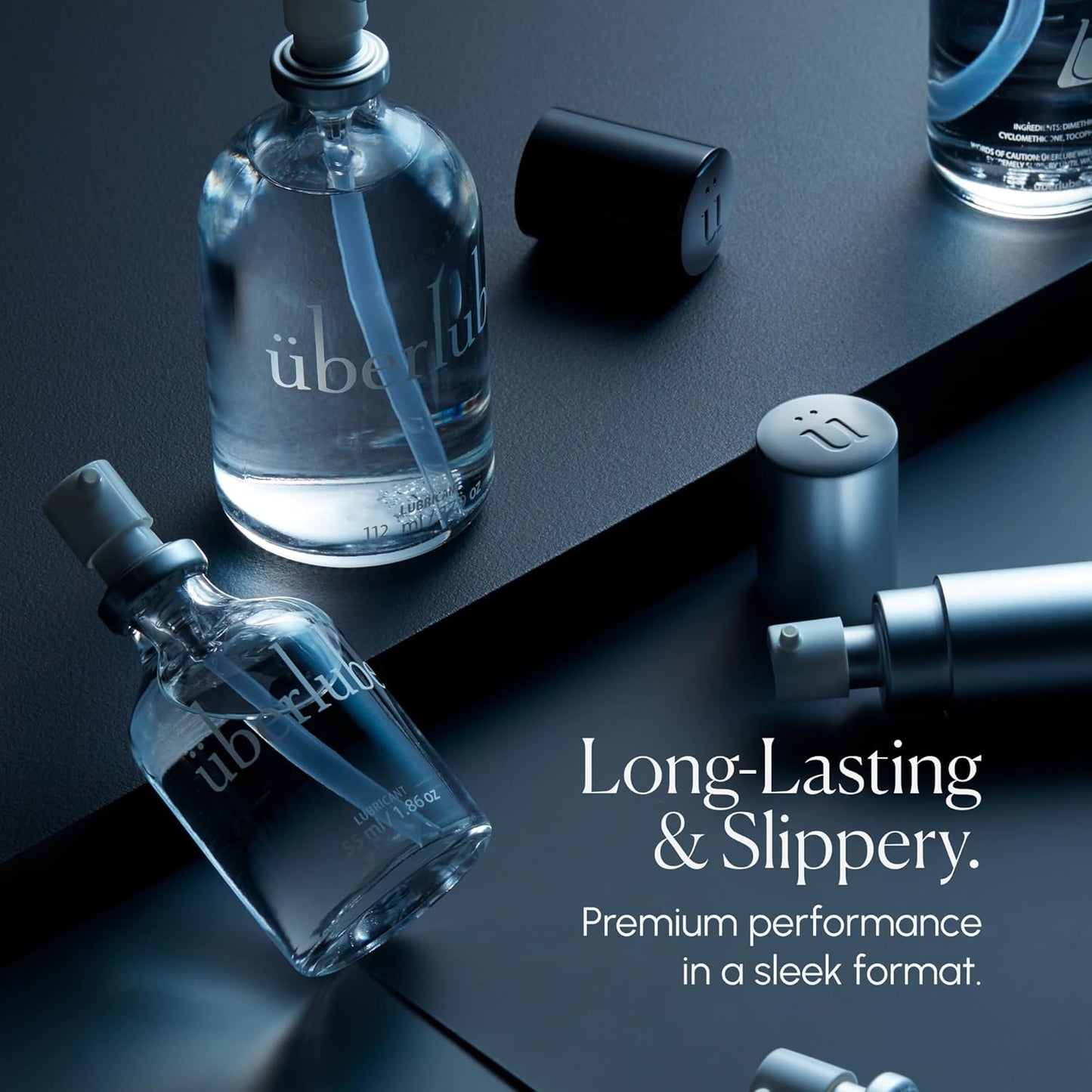 Silicone Base Lube - Unscented Silicone Lubricant Personal Lubrication : Latex Safe Privacy Sex Lube Liquid for Couples Women & Men - Flavorless, Vaginal & Anal - 112Ml