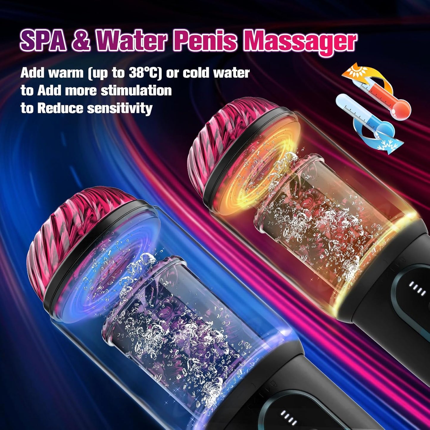 Male Masturbator Adult Sex Toys - APP Penis Pump Enlargers, Upgraded CVT Automatic Sex Machines for Men with Thrusting Roating Sucking Licking & Power Display & Fleshy Pocket Pussies Stroker