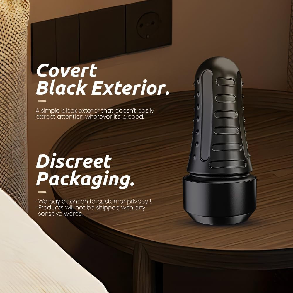 Male Masturbator, Realistic Pocket Pussy Vagina Textured with 7.5In Depth Lifelike Soft and Fleshy Texture,Penis Training Masturbators Sex Machine Toy for Men