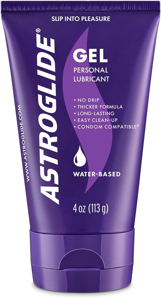 Water Based Lube (4Oz), Ultra Gentle Gel Personal Lubricant for Vaginal and Anal Sex, Stays Put with No Drip, Sex Lube, Long-Lasting for Men, Women and Couples, Safe for Toys