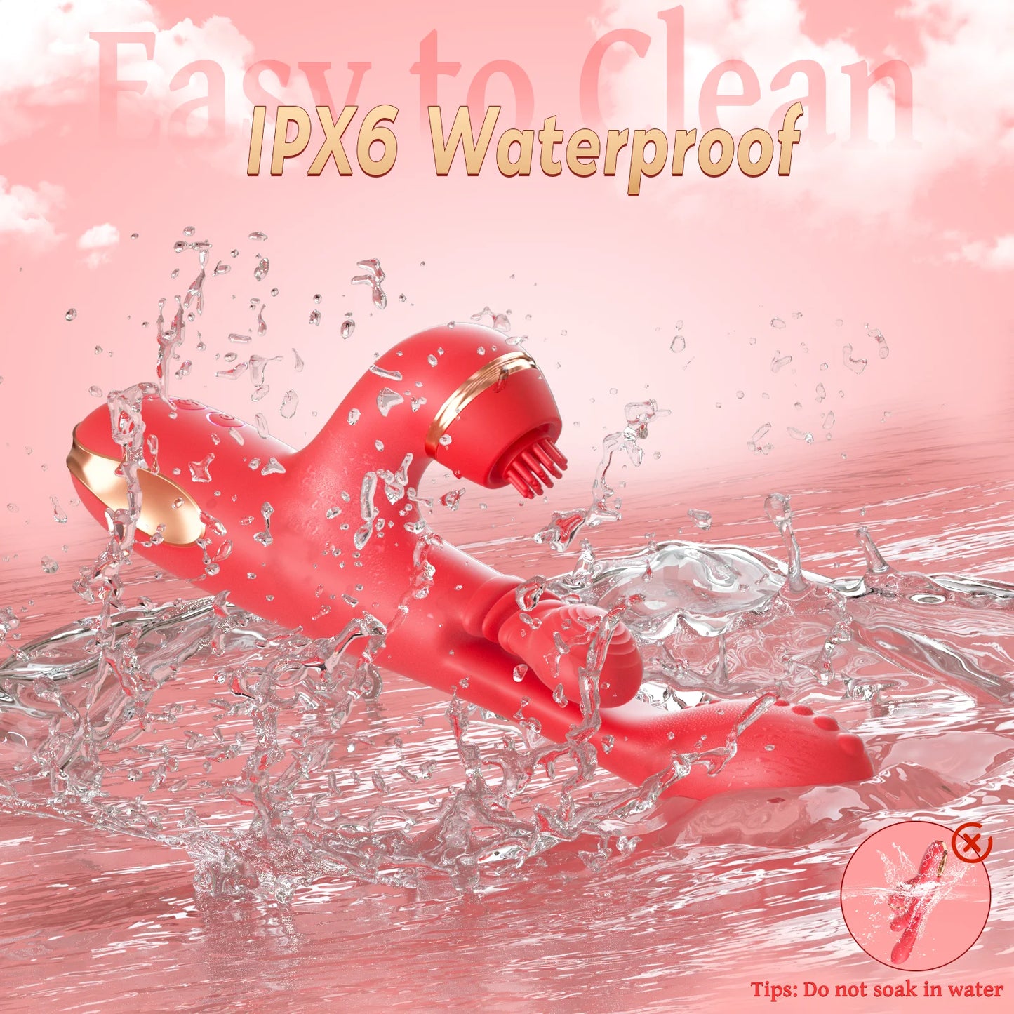 5-in-1 Tapping and Thrusting G-Spot Vibrator for Women Clitoral Stimulator and Masturbator Ultimate Pleasure Adult Toy