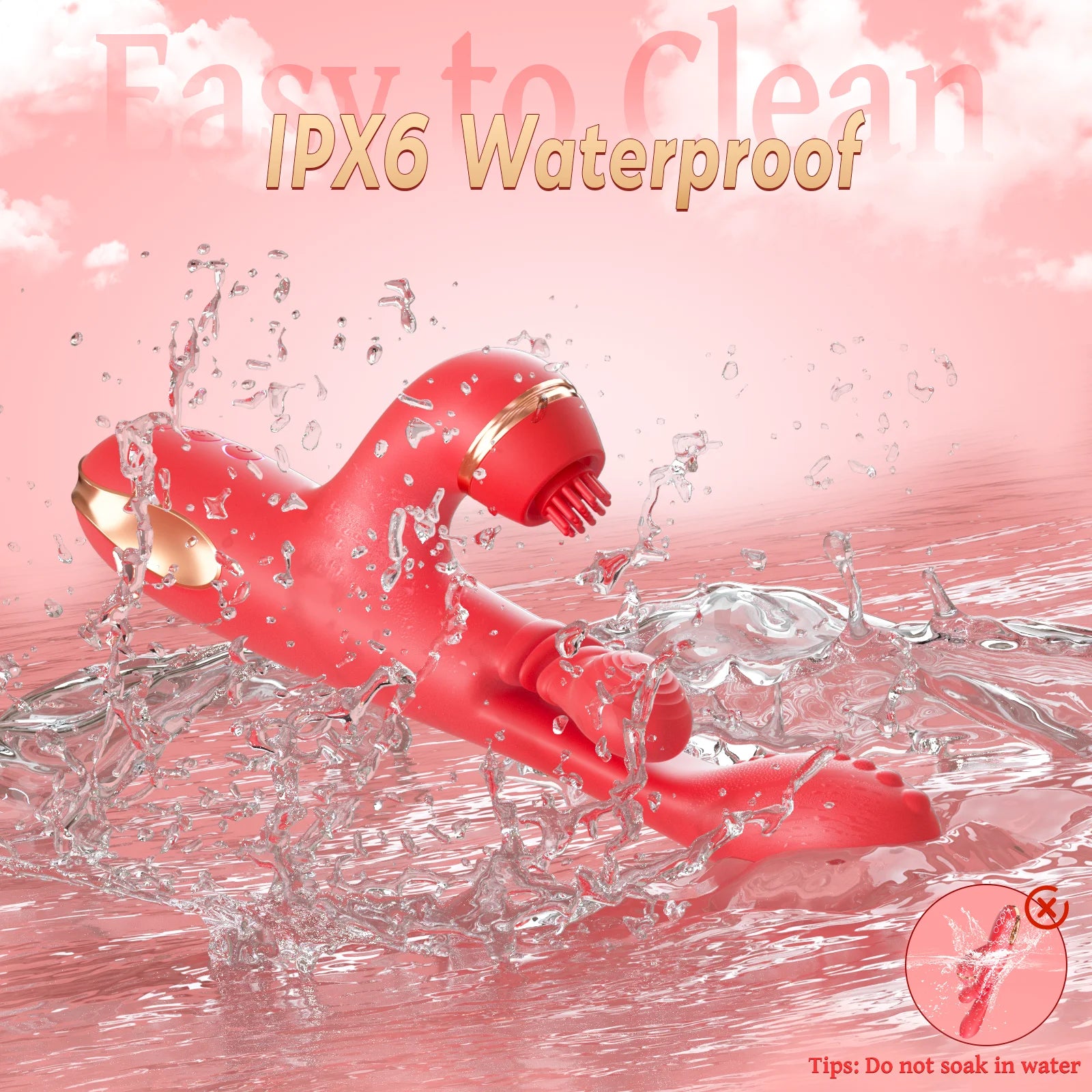 5-in-1 Tapping and Thrusting G-Spot Vibrator for Women Clitoral Stimulator and Masturbator Ultimate Pleasure Adult Toy