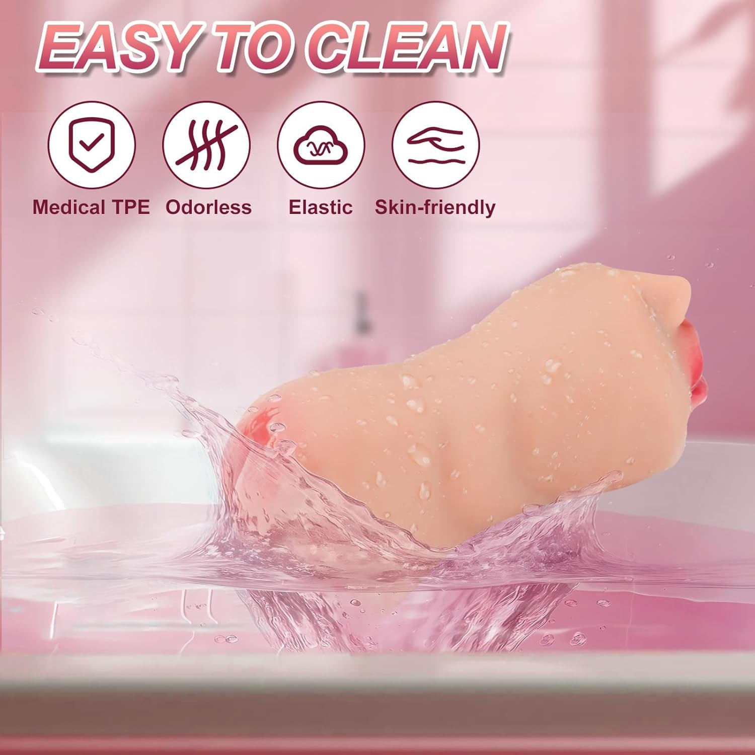 Pocket Pussy Sex Toys for Men - Adult Toys Male Masturbator Sex Doll with 3D Realistic Textured Tight & Real Mouth for Penis Stimulation，Male Blowjob Stroker Toys Adult Sex Toy for Men Masturbation