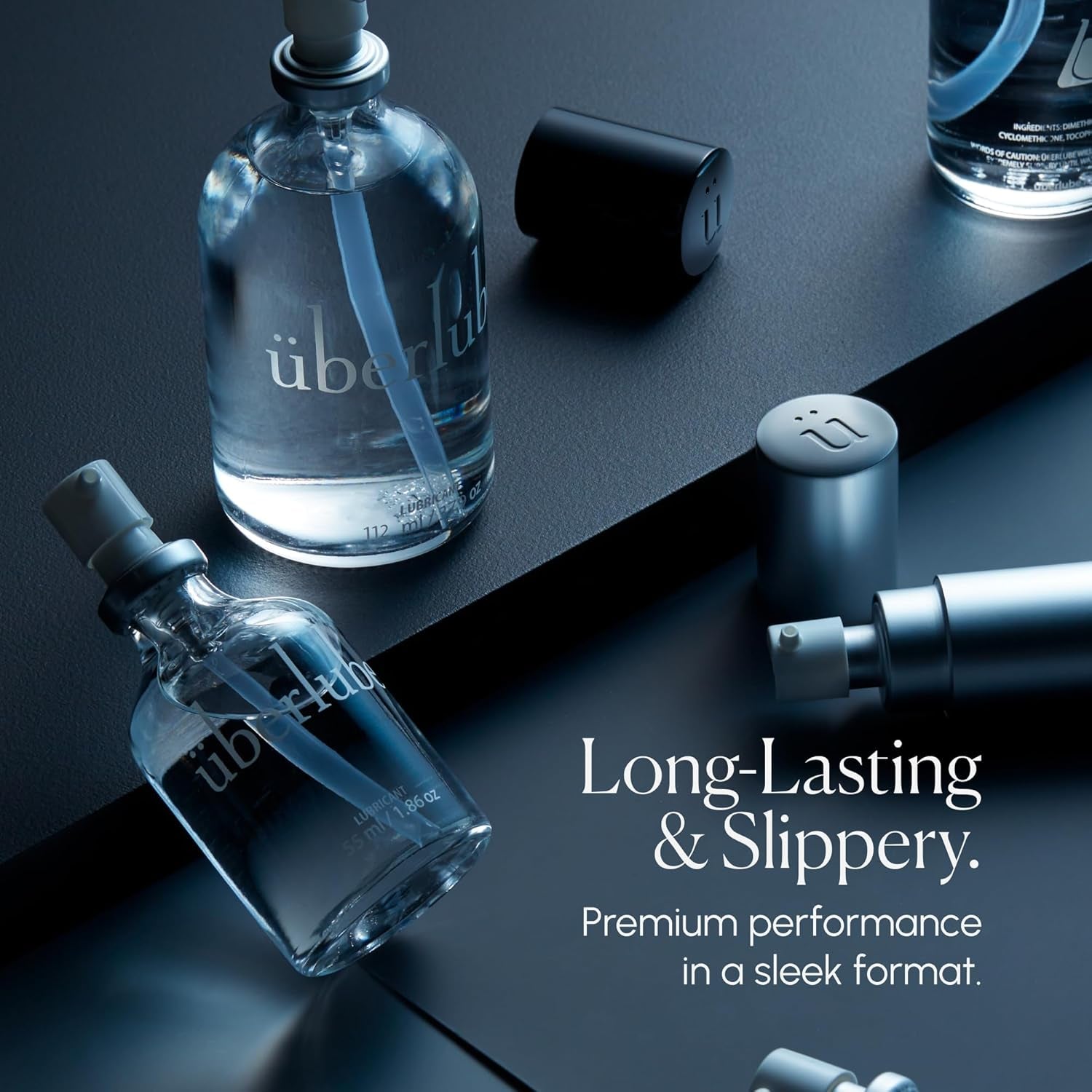 Silicone Base Lube - Unscented Silicone Lubricant Personal Lubrication : Latex Safe Privacy Sex Lube Liquid for Couples Women & Men - Flavorless, Vaginal & Anal - 112Ml