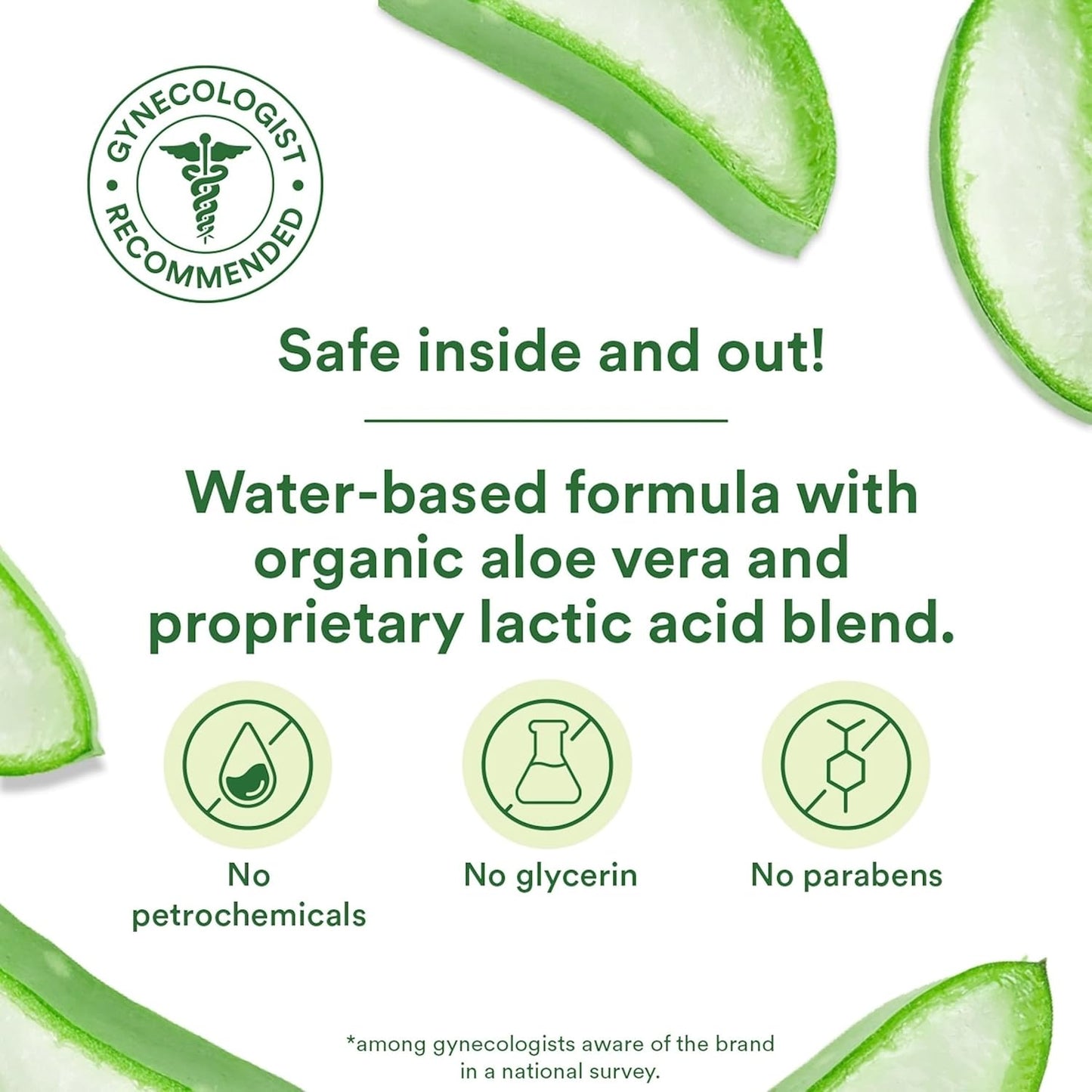 Almost Naked Water-Based Lube, Personal Lubricant with Organic Aloe Vera, Safe for Adult Toys & Condoms, Ph-Balanced, Clean Intimate Wellness Gel for Men & Women, 4 Oz